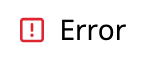 Error