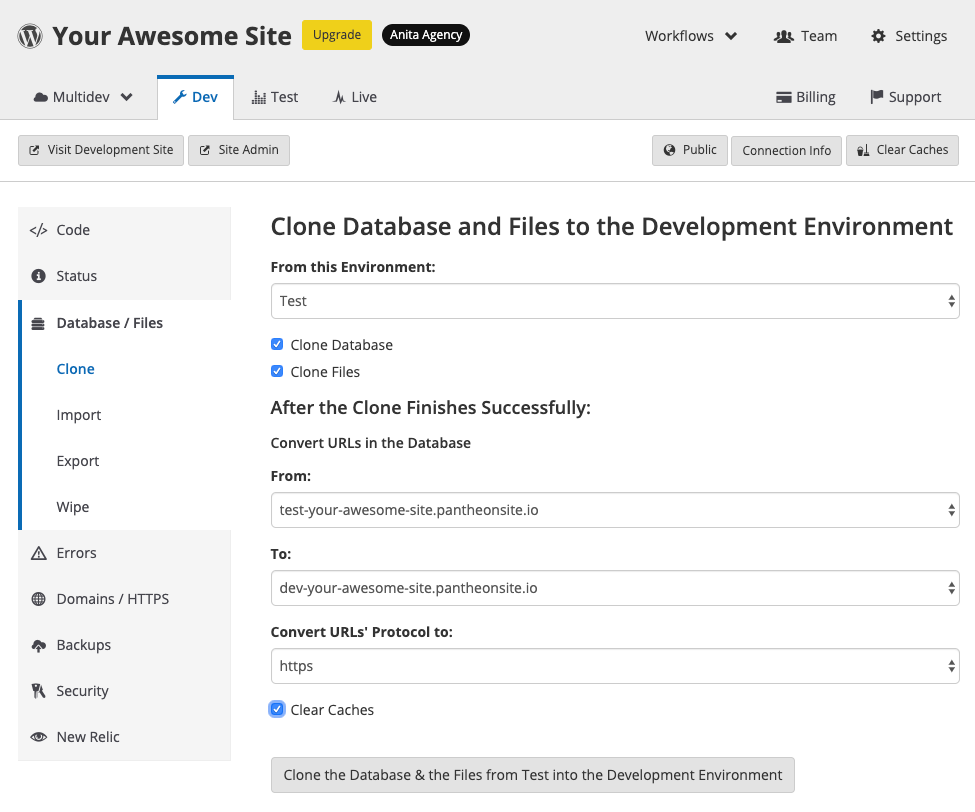 Dashboard DB URL converter