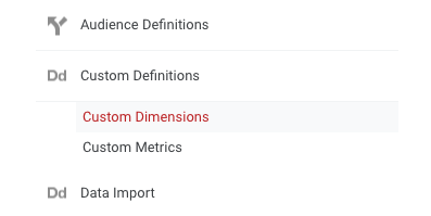Custom Dimensions