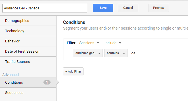 Audience Geo - Canada