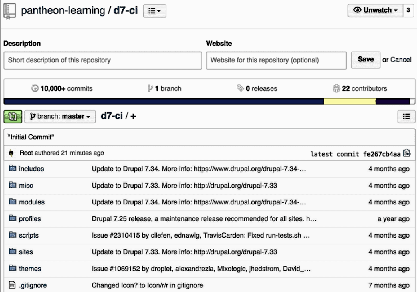 GitHub repo same as site