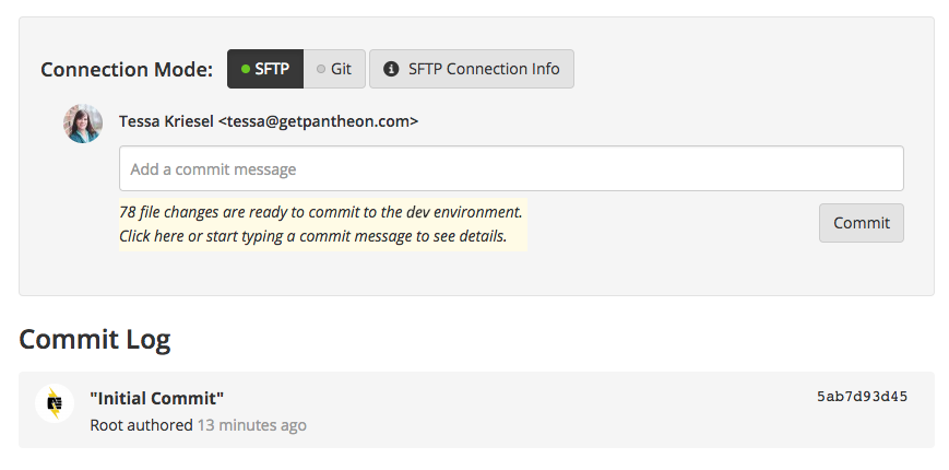 Pantheon Site Dashboard: Install CF7